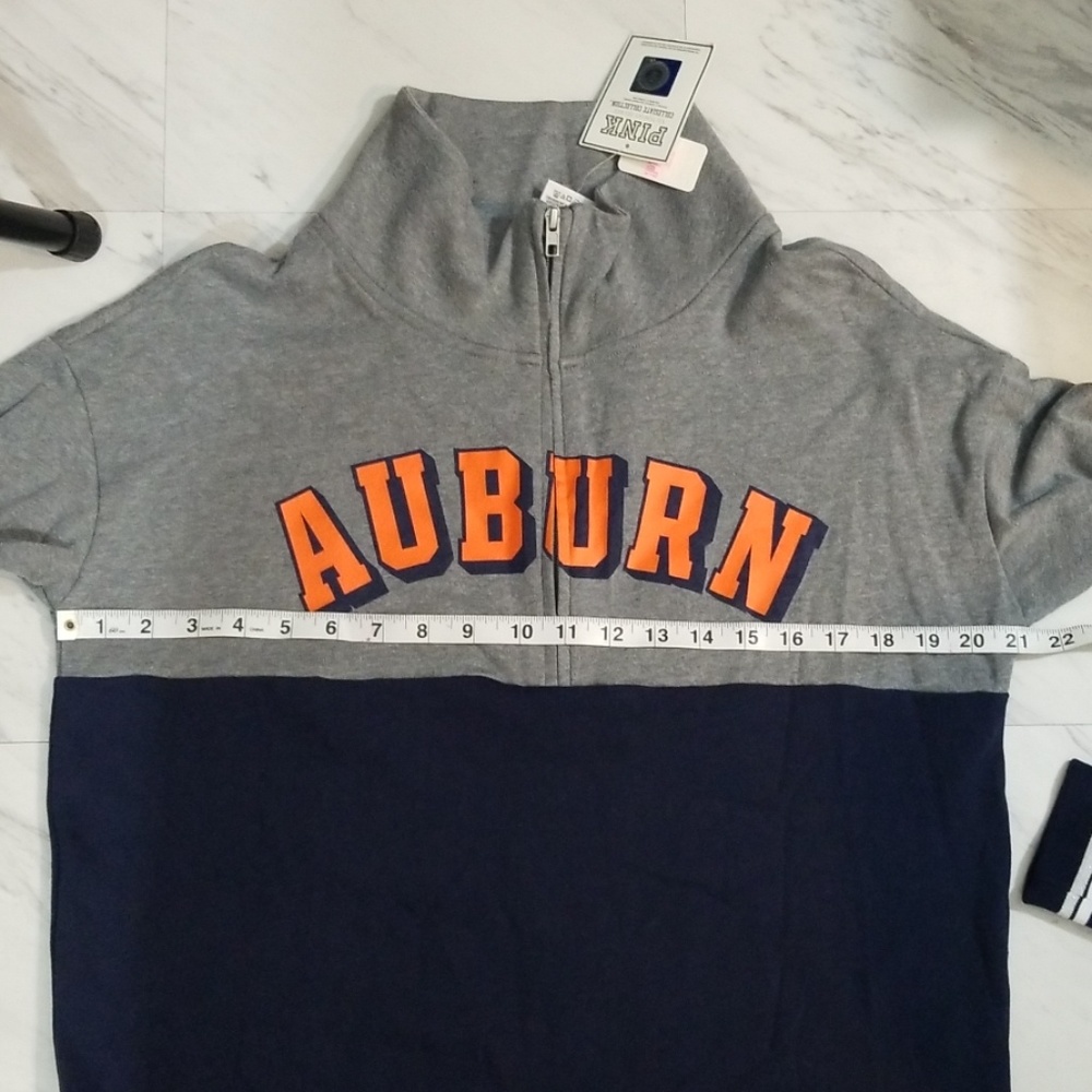 NWT! PINK VS AUBURN UNIVERSITY TIGERS 1/2 ZIP - Picture 6 of 7